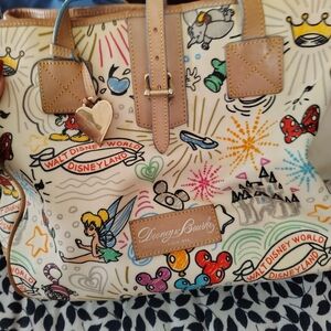 Dooney & Bourke Cream Multicolor Disney Tote